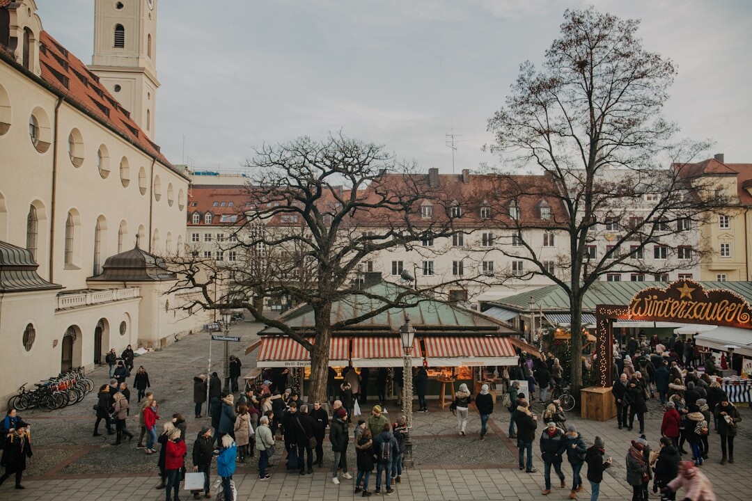 people in german city